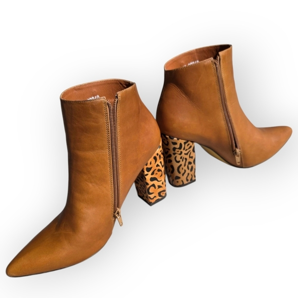 Stivali New York Ankle Boot, Leopard Block Heel, Size EU 40 / US 9-9.5 - Picture 7 of 16